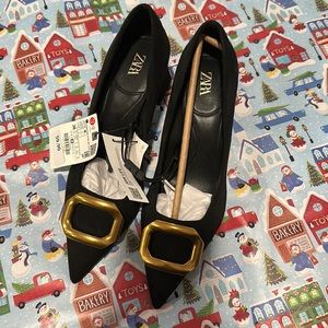 NWT size 7.5 (38) / black/ Zara